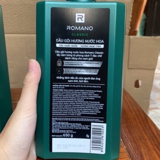 Dầu gội Romano Classic chai 650g