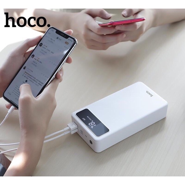 [Mã 254ELSALE giảm 7% đơn 300K] Sạc dự phòng 40000mAh Hoco Db119 / J65A 4 cổng sạc chính hãng