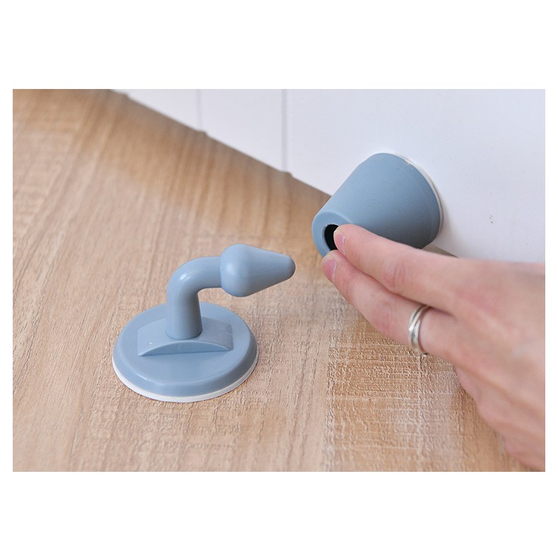 Bộ chặn cửa ra vào/ cửa tủ YX-90495 chống va đập màu xám / trắng tùy chọn