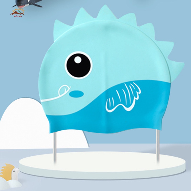 Mũ Bơi Silicon 3D Chống Nước/Chống Nắng Hình Hoạt Hình Dễ Thương Cho Bé