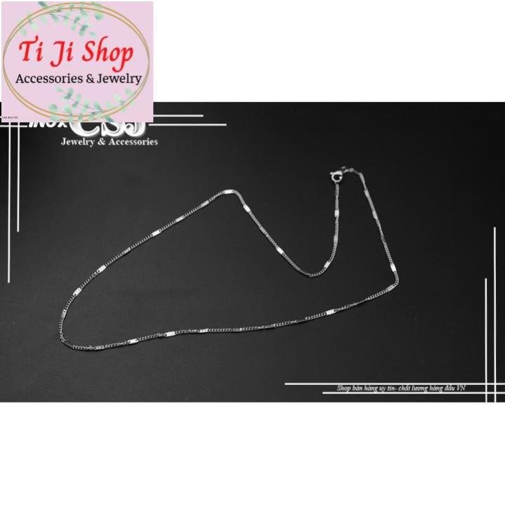 DÂY CHUYỀN NỮ INOX KIỂU LẶC SIÊU NHÍ DẬP CÁCH ĐIỆU D  - đẹp, không đen