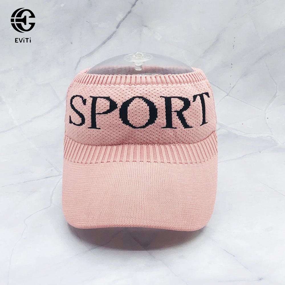 Mũ lưỡi trai nửa đầu SPORT - Nón kết thể thao thời trang - Phù hợp cho các bạn nữ đi chơi, tập thể dục, đi biển