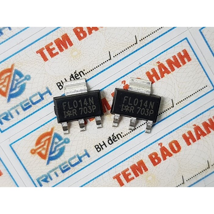 [Combo 10 con] FL014N, IRFL014N Mosfet Kênh P 55V/1.9A SOT-223