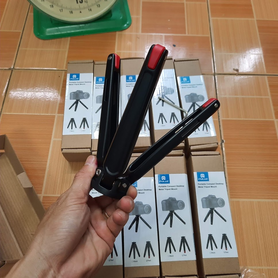 Tripod mini Puluz bằng hợp kim nhôm dùng cho máy ảnh ,điện thoại ,Gimble chống rung