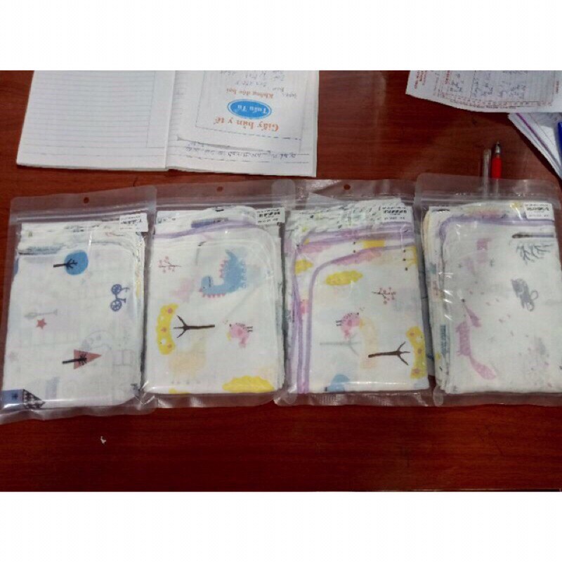 set 10 khăn sữa sợi tre avaler