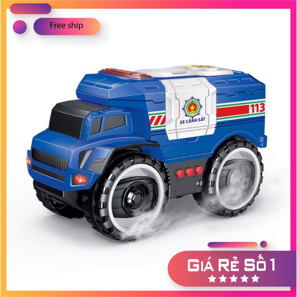 Đồ Chơi - Xe Cảnh Sát Kết Hợp Ánh Sáng Và Âm Thanh