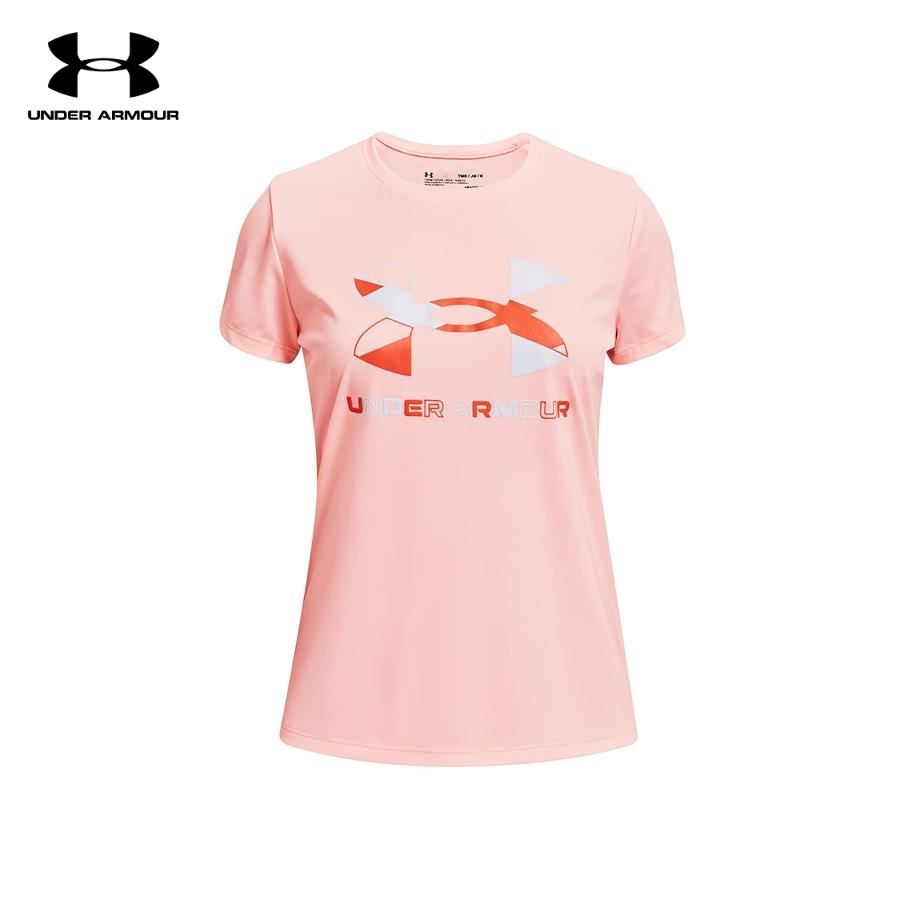 Áo thun tay ngắn bé gái Under Armour Tech Graphic Big Logo - 1363384-658