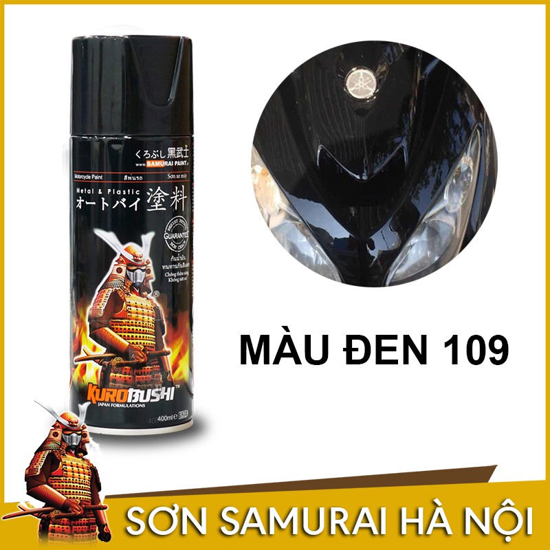 Chai sơn màu đen bóng Samurai 109