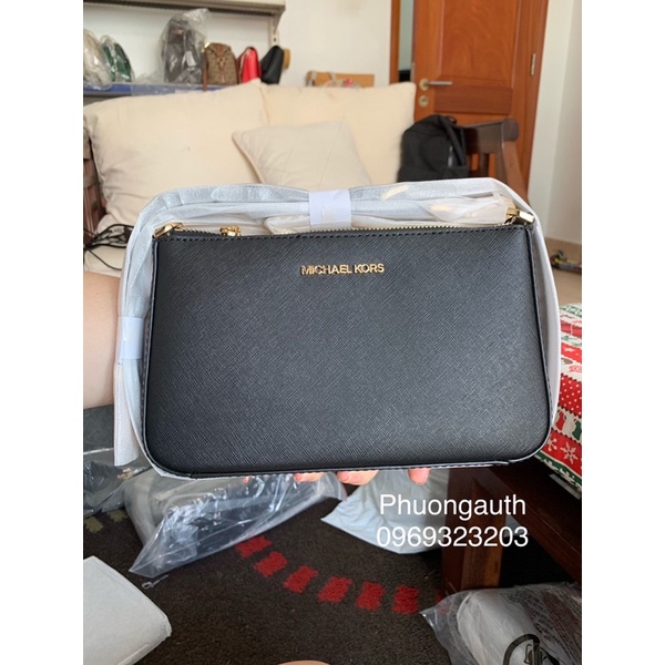 Túi đeo vai/chéo MK jet set travel đen AUTHENTIC