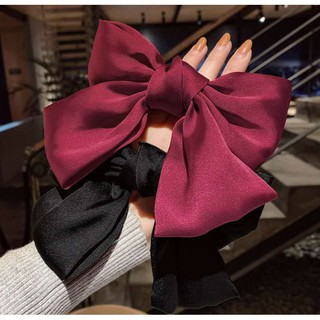 Kẹp tóc nơ lụa satin phong cách Hàn Quốc