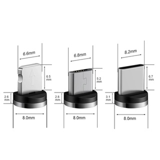 Set 5 Đầu Cắm Type-C Nam Châm Cổng Micro USB Cho Điện Thoại