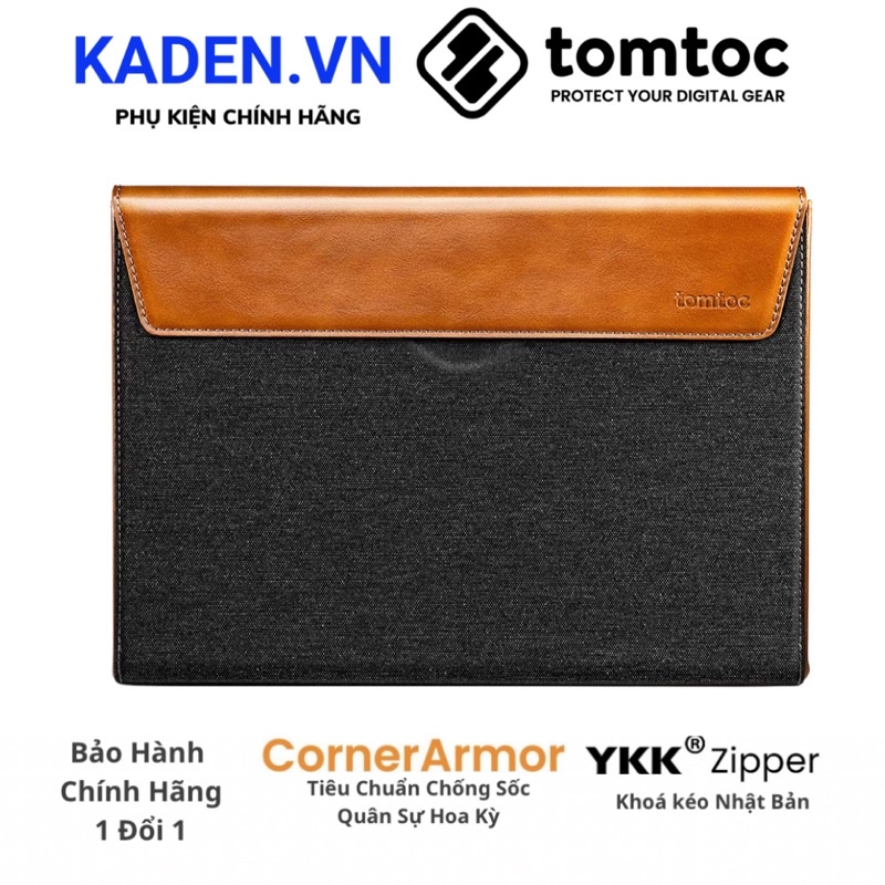 Túi chống sốc tomtoc (usa) premium leather for macbook