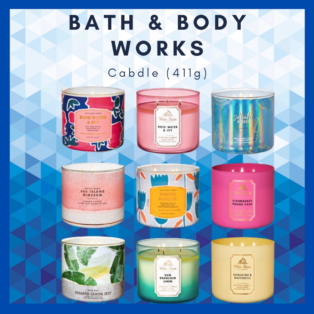 [Link 3/4 - Đủ Mùi] Nến Thơm 3 Bấc Bath And Body Works (411g)