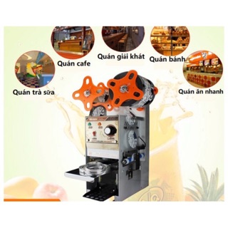 Máy dập nắp cốc, ép miệng ly bán tự động cao cấp WY680