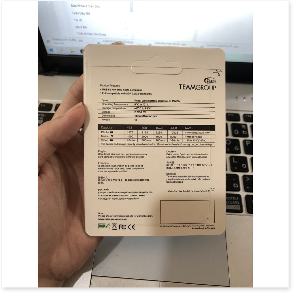THẺ NHỚ MICROSD TEAM 16GB CLASS 10 - MrPhukien