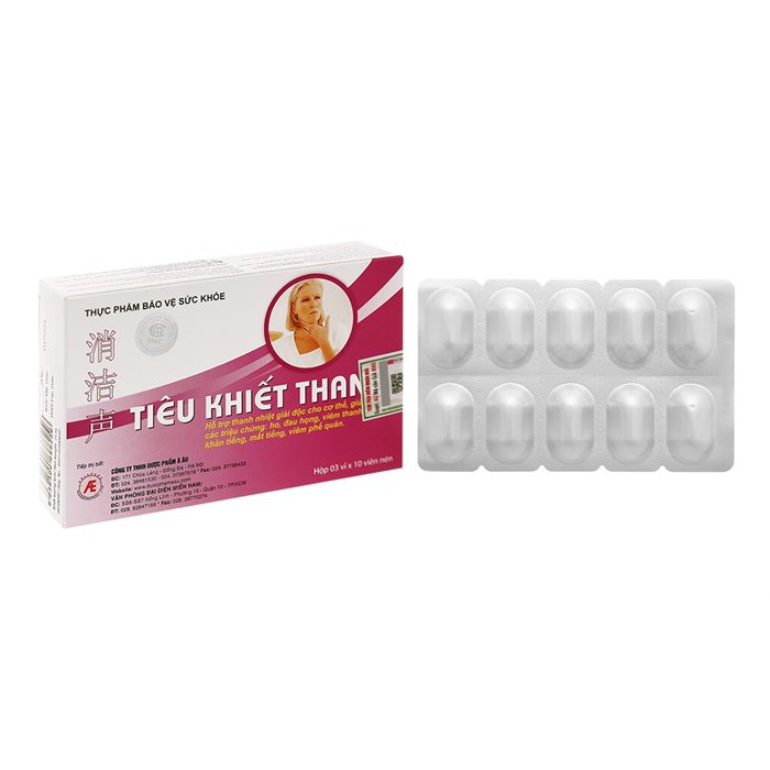 TIÊU KHIẾT THANH - PHÒNG NGỪA VIÊM THANH QUẢN - KHẢN TIẾNG - MẤT GIỌNG - SẢN PHẨM MUA 6 TẶNG 10