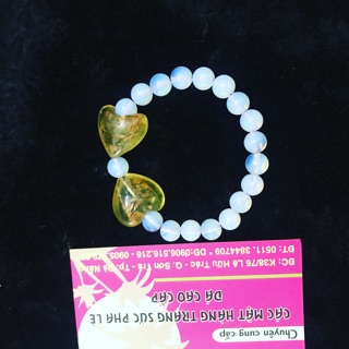 Vòng tay phong thuỷ đá dạ quang cao cấp, phát sáng trong đem 90k