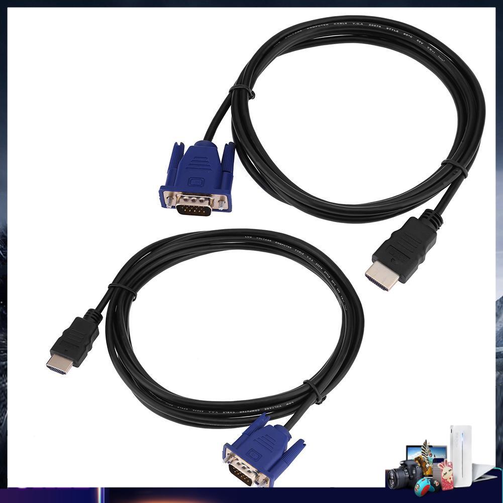 [tmys] HDMI Male to VGA Male Transfer Wire Video HDTV Converter Adapter Aux Cable