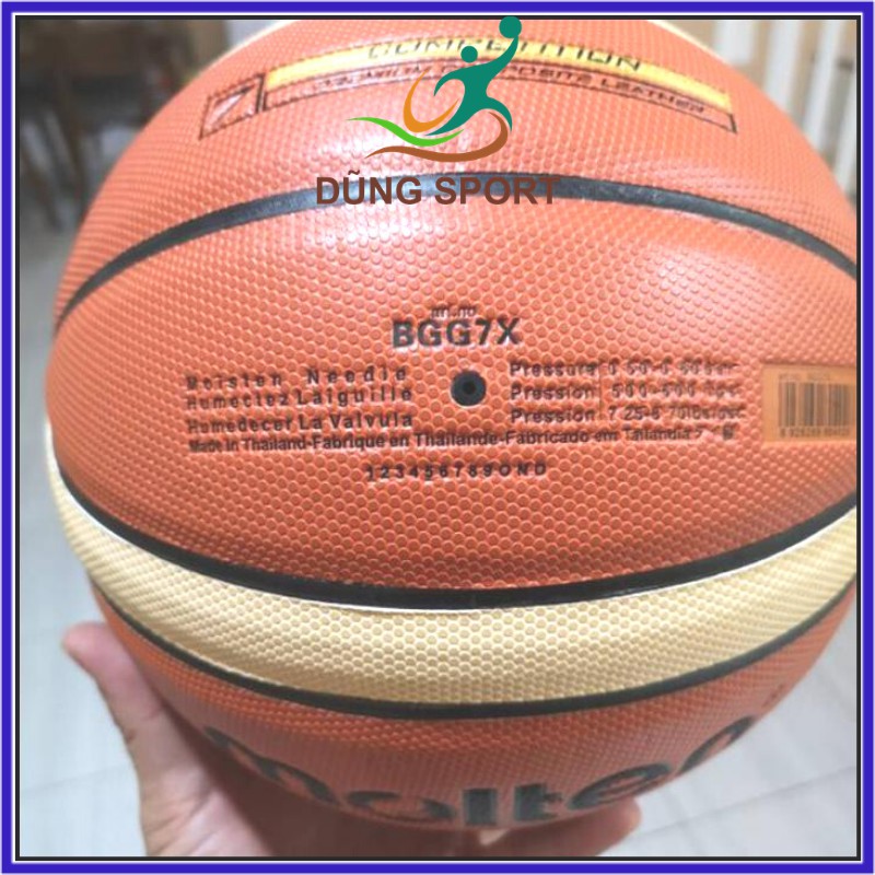 Bóng rổ Molten FIBA GG7X size 7 da PU cao cấp - Chính hãng Thái Lan