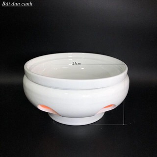 Bát hâm nóng thức ăn - bát đun canh giúp thức ăn luôn được ấm nóng trên bàn bàn ăn - gốm sứ bát tràng