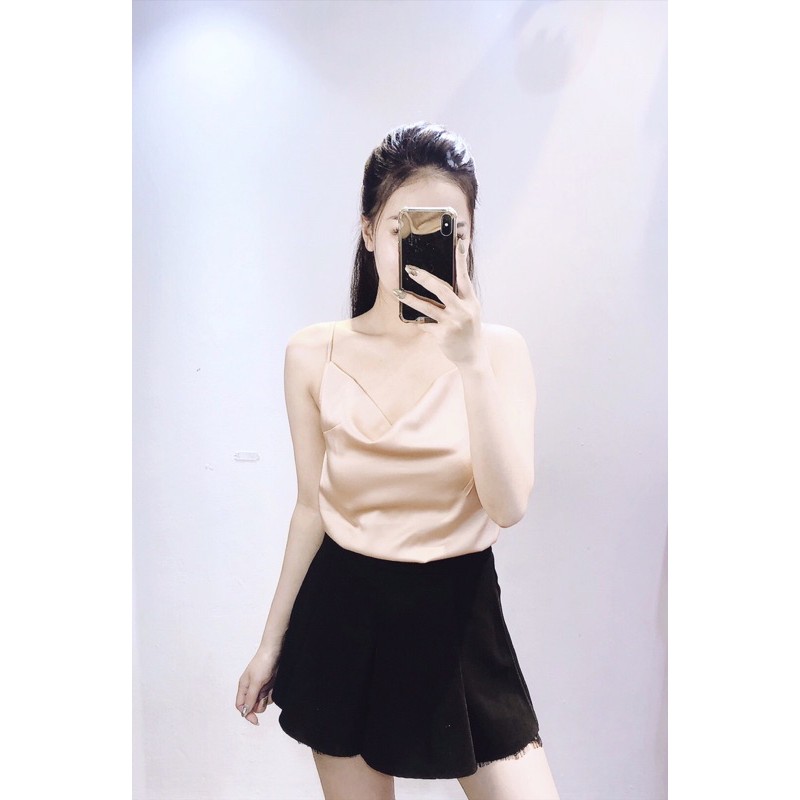 ⚡️BÁN SỈ⚡️Áo 2 dây cổ đổ có dây tăng chỉnh