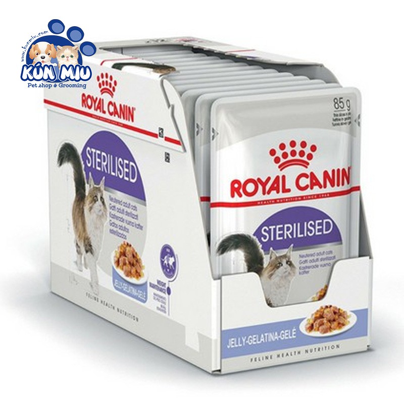 Thức ăn Pate cho mèo triệt sản Royal Canin Sterilised 85gr