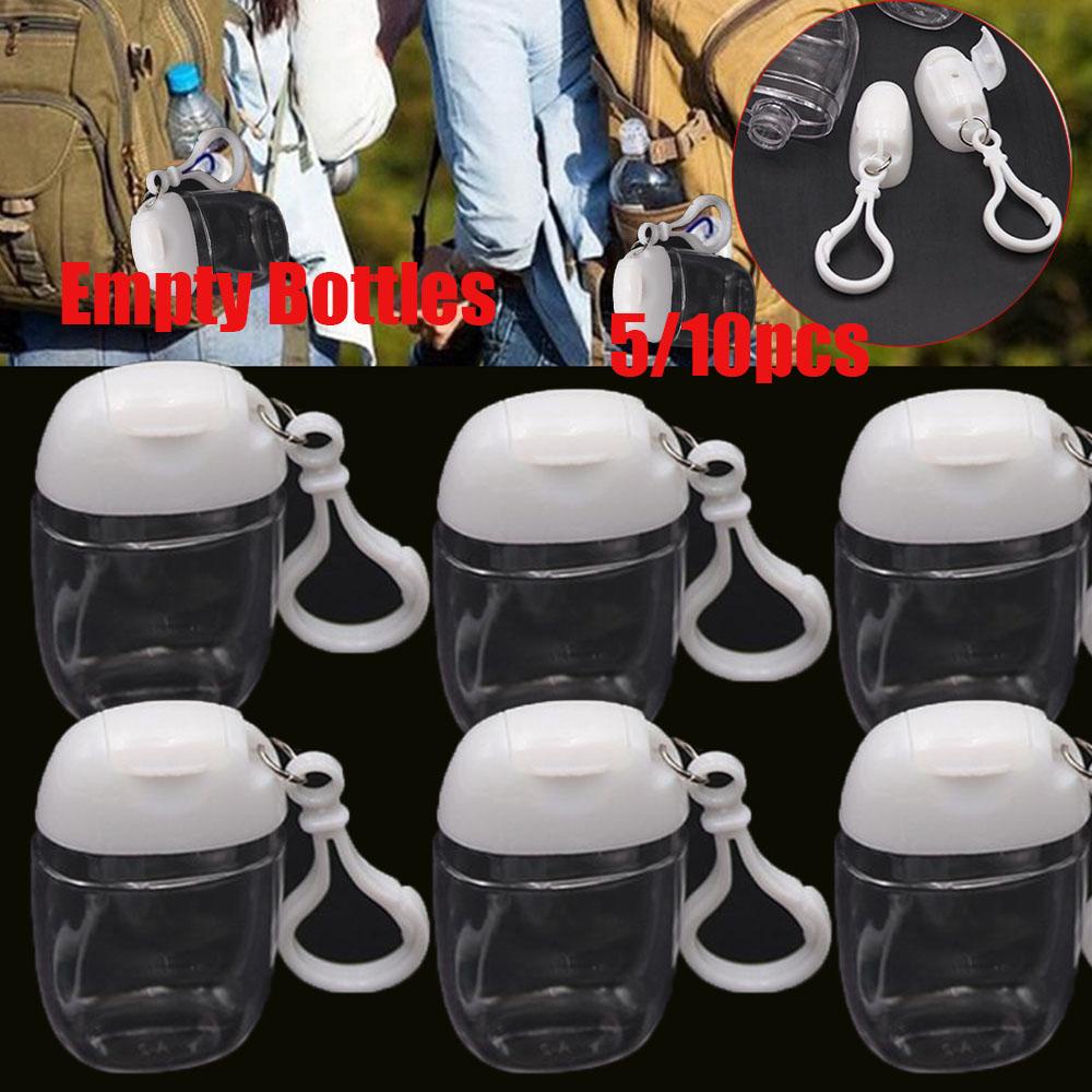 Chai Nhựa Rỗng Trong Suốt Có Nắp Lật Và Móc Treo Mỹ Phẩm Tiện Dụng