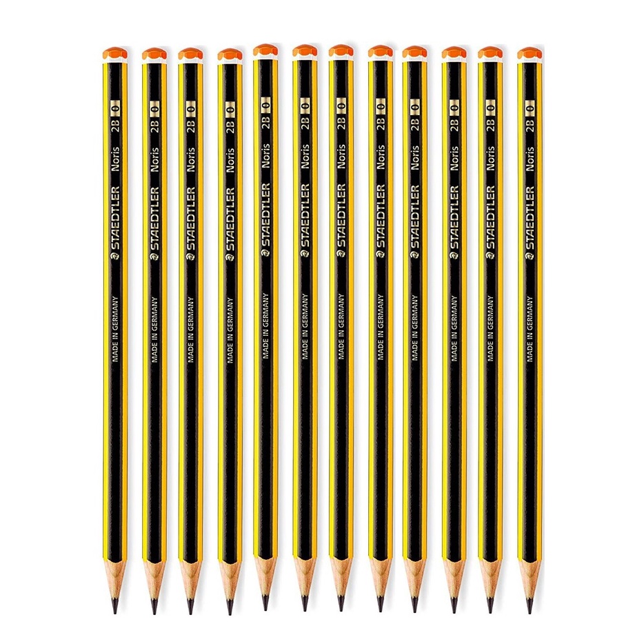 Hộp 12 cây bút chì Đức Staedtler 120 HB/2B - hàng chính hãng I Tặng 01 gọt chuốt chì
