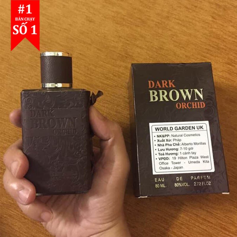 Nước Hoa Nam Cao Cấp Dark Brown 80ml Hương Thơm Quyến Rũ