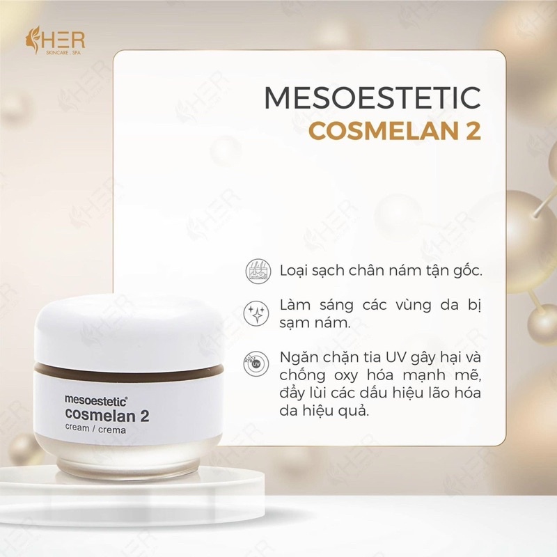 ✅  Kem giảm nám cosmelan 2 mesoestetic 30gr