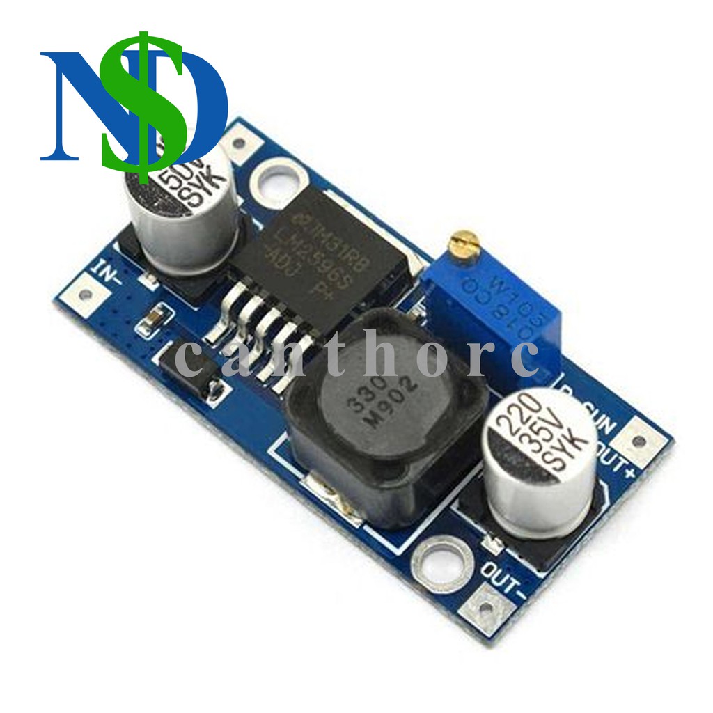 Hạ áp LM2596s DC-DC Step Down power 3A adjustable module LM2596 voltage regulator 24V 12V 5V 3V 4.0-40 to 1.3-37