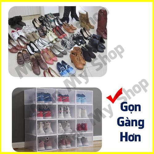 10 Hộp Box Đựng Để Giày Dép Nam Nữ, Mẹ Và Bé Bằng Nhựa Cứng Mica Trong Suốt Đồ Cao Cấp Giá Rẻ Man My Shop