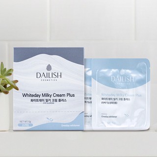 Kem dưỡng trắng da, nâng tông, che khuyết điểm Dailish - Dailish Whiteday Milky Cream Plus (6g x 15 gói)