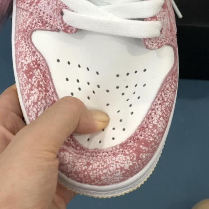 Giày Sneaker Jordan 1 Low Ice Cream Hồng Chảy, Giày Thể Thao Nữ Fullboxbill hang chuẩn