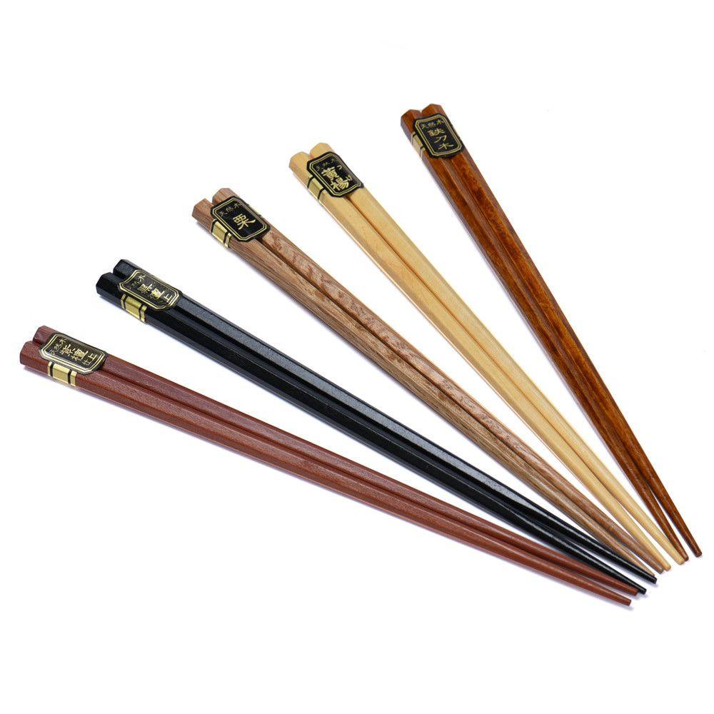 Nickolas Set 5 Đôi Đũa Cổ Điển Nhiều Màu Có Thể Tái Sử Dụng