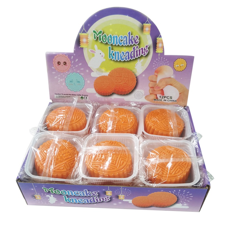 Mid-Autumn Festival Simulation Mooncake Decompression Vent Flour Ball Kids Toy random 1pcs