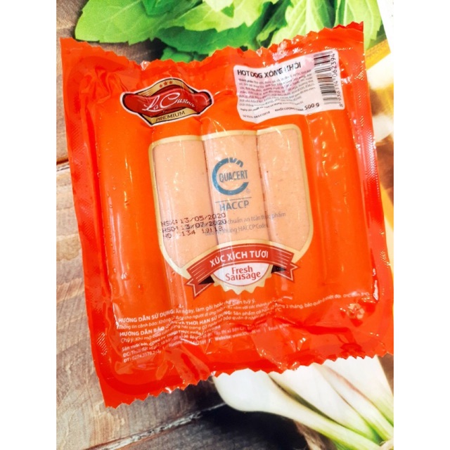 Xúc xích hotdog xông khói 500gr/10 cây
