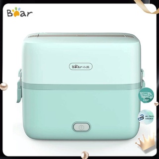 [Hoả Tốc] Hộp cơm cắm điện Bear DFH-B12E1, 2 tầng 3 ngăn, sử dụng inox cao cấp 304 Hi Tech Arena