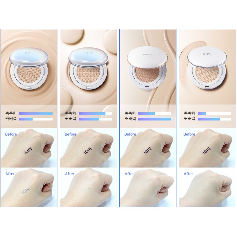 Phấn nước IOPE CHÍNH HÃNG Air Cushion Matte Longwear (Phấn + lõi thay thế)