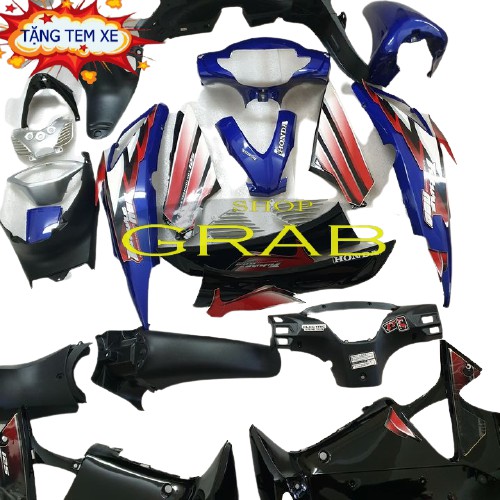 Bộ dàn áo xe FUTURE NEO nhựa ABS màu Xanh Tím Than - -SPG-DGFuNeo