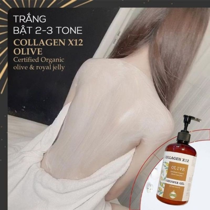 SỮA TẮM TRUYỀN TRẮNG COLLAGEN X12 ( Xem ảnh thật )