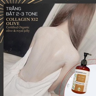 SỮA TẮM COLLAGEN X12 - THẢI ĐỘC , TRẮNG DA ( Có ảnh thật )