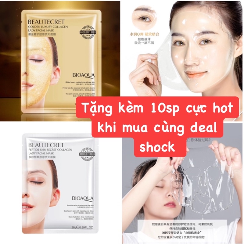 Mặt Nạ Thủy Tinh Collagen Bioaqua Trong Suốt Dạng Thạch - BIOAQUA mặt nạ thuỷ tinh trong suốt collagen dạng thạch