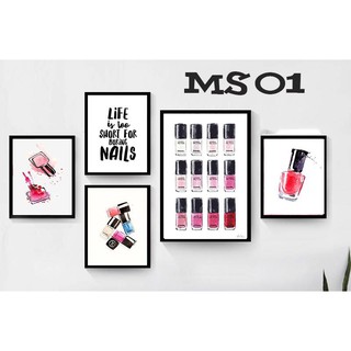 Bộ Tranh Mi - Nail ( KÍCH THƯỚC KHUNG LỚN NHẤT 30X40)