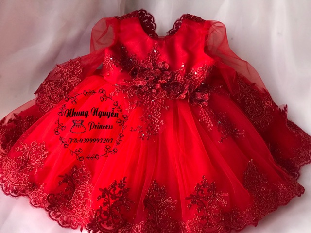 Váy công chúa  thiết kế cao cấp mã CC01