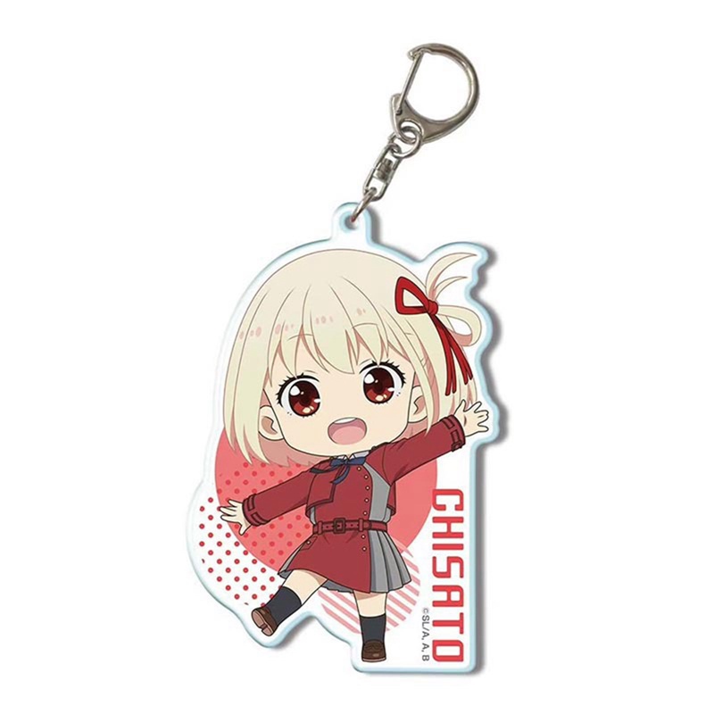 Jjiuad Móc Khóa Mặt Dây Chuyền Nhỏ Hình Lycoris Recoil Recoil Anime Peripheral Phong Cách Mới