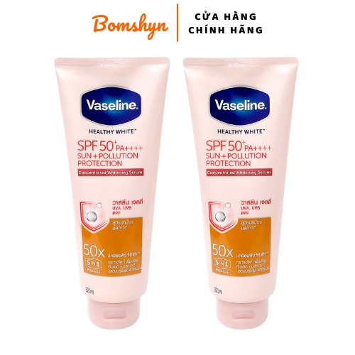 Dưỡng thể Vaseline 50x SPF 50++ 320ml thái lan