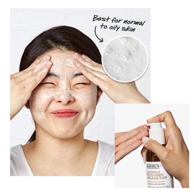 Sữa rửa mặt hoa cúc KIEHLS Calendula Deep Cleansing Foaming Facewash 230ml /30ml | BigBuy360 - bigbuy360.vn