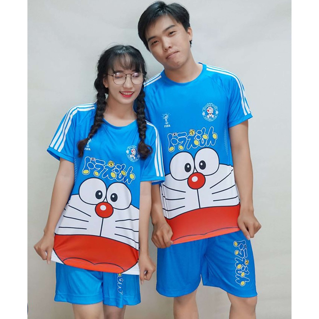 Đồ Thể Thao Hoạt Hình Doraemon Couple Siêu Đáng Yêu