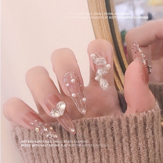 Khay Ngọc Trai Nửa Trắng Ngà Xà Cừ Trang Trí Móng